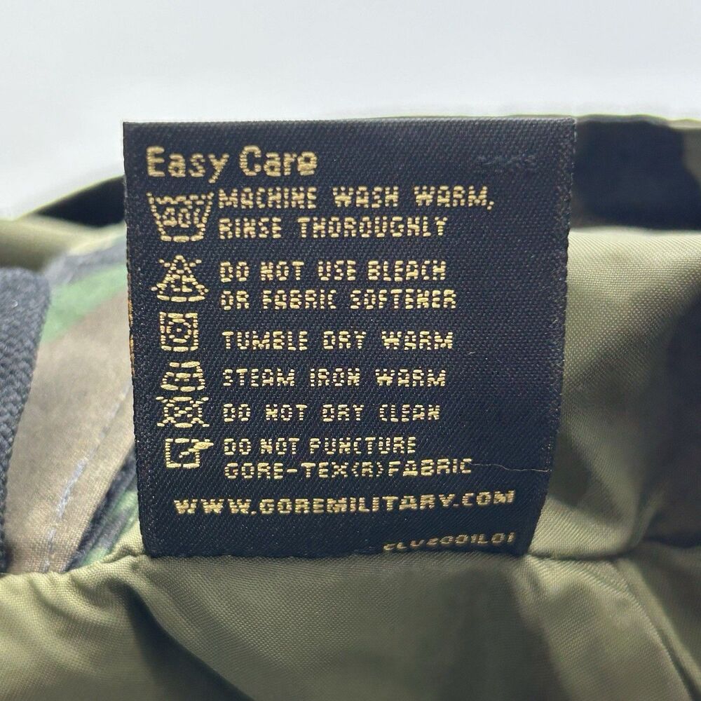 Log House Designs Gore-Tex Jacket Men's Large Long Green Camo Hunting Military - Picture 7 of 16
